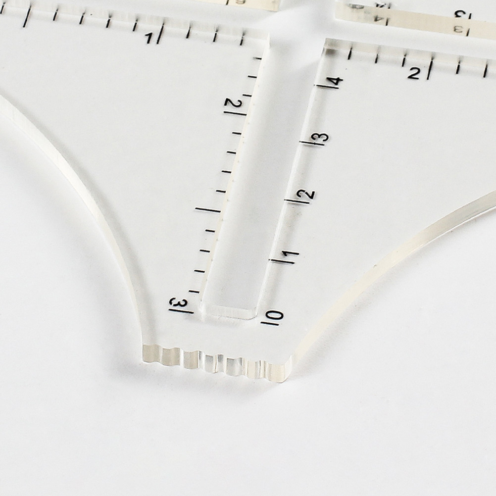 Sewing Gauge Ruler - Règle de densité de tricot transparente,
