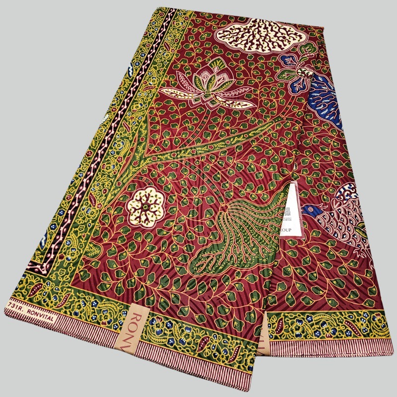 Sewing Batik Fabric - Tissu en coton africain imprimé feuilles