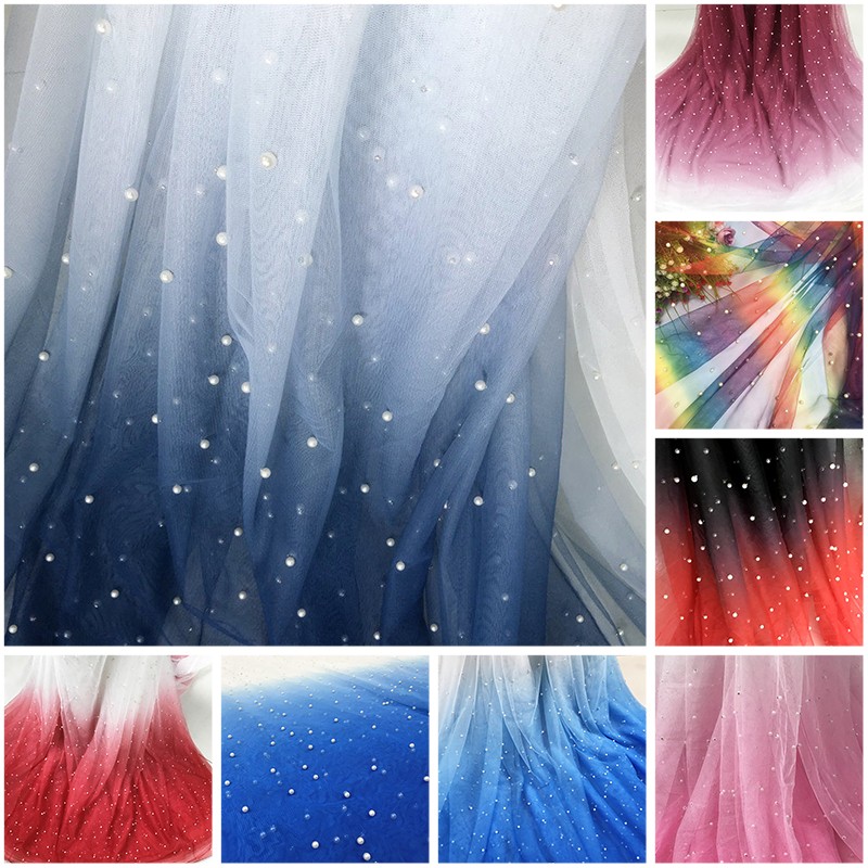 Tissu en tulle dégradé à maill - Sewing Batik Fabric avis et prix